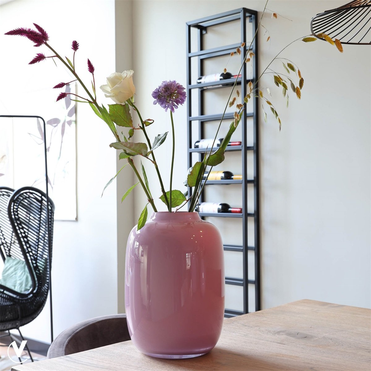 Vaas Artic M light pink Ø25 x H35 cm