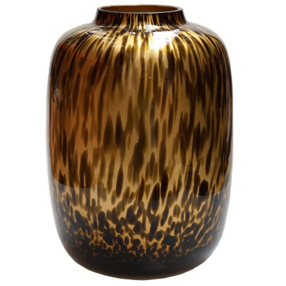 Vaas Cheetah - zwart / goudkleurig - Ø21 x H29 cm