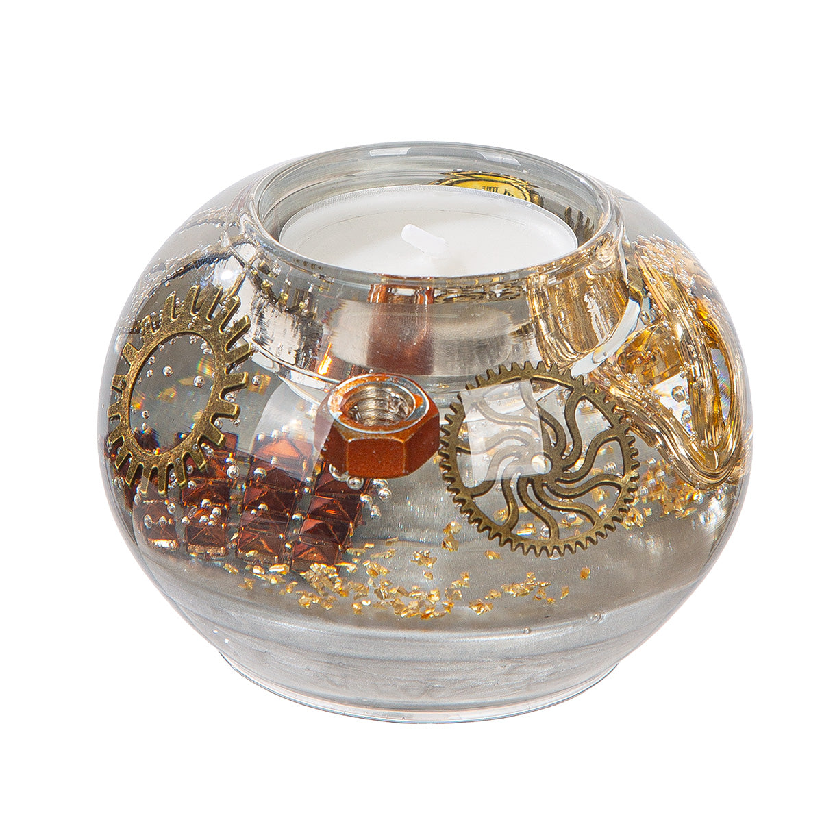 Tealight candle holder Mercur Smart „Steampunk“