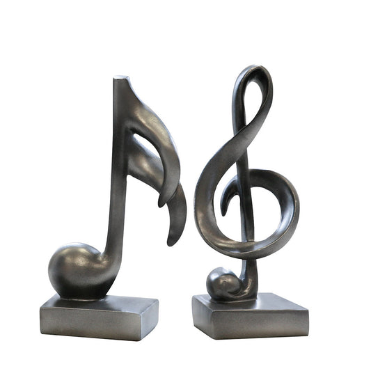 Sculpture Clef „Music“ (set muzieknoot en -sleutel)