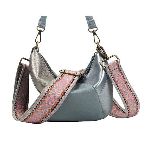 Blauwe crossbody tas Columbia schuine hoek met verstelbare bag-strap – GlamourGift