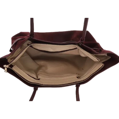 Bordeaux shopper Cambridge achterkant – GlamourGift