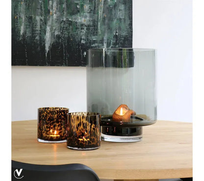 Celtic cheetah Ø12 x H12 cm (set van 2 stuks)